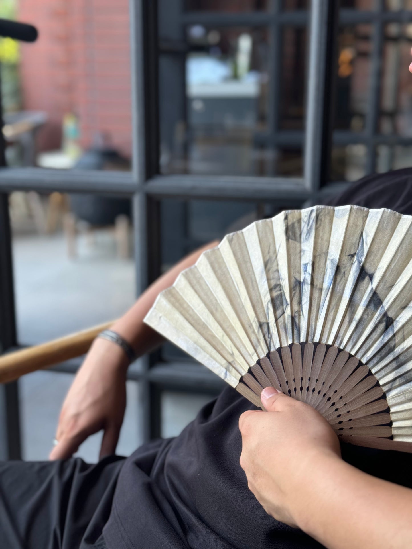 Natural Leather Fan