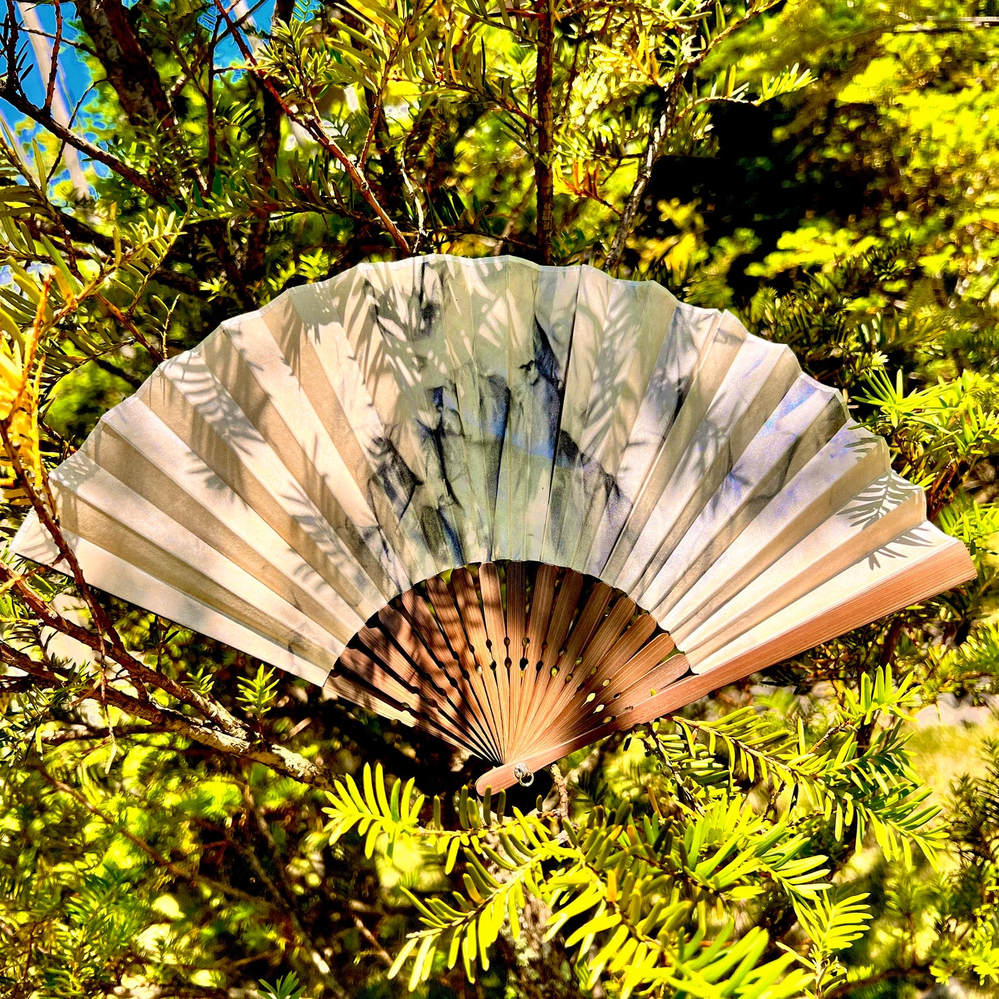 Natural Leather Fan