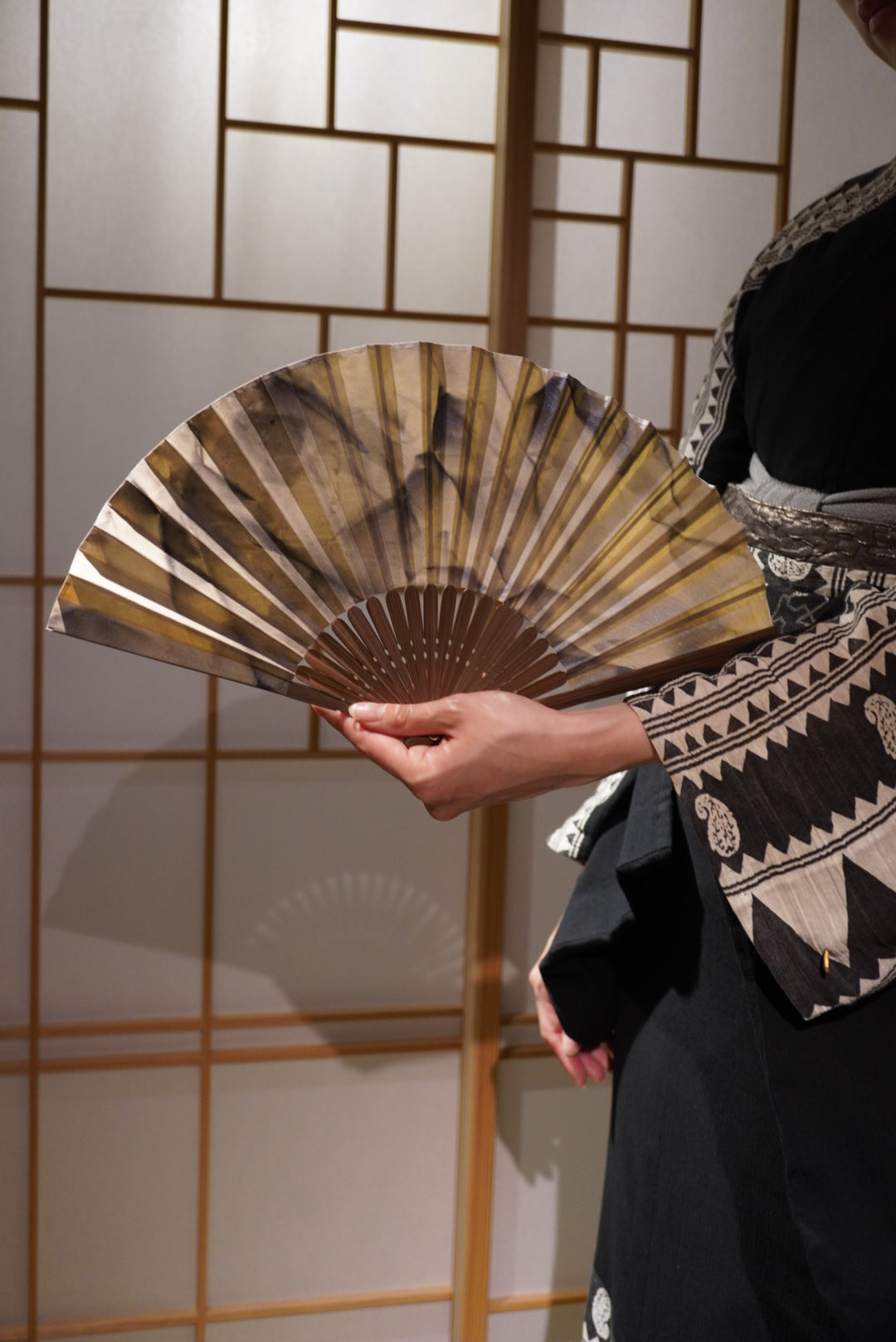 Natural Leather Fan