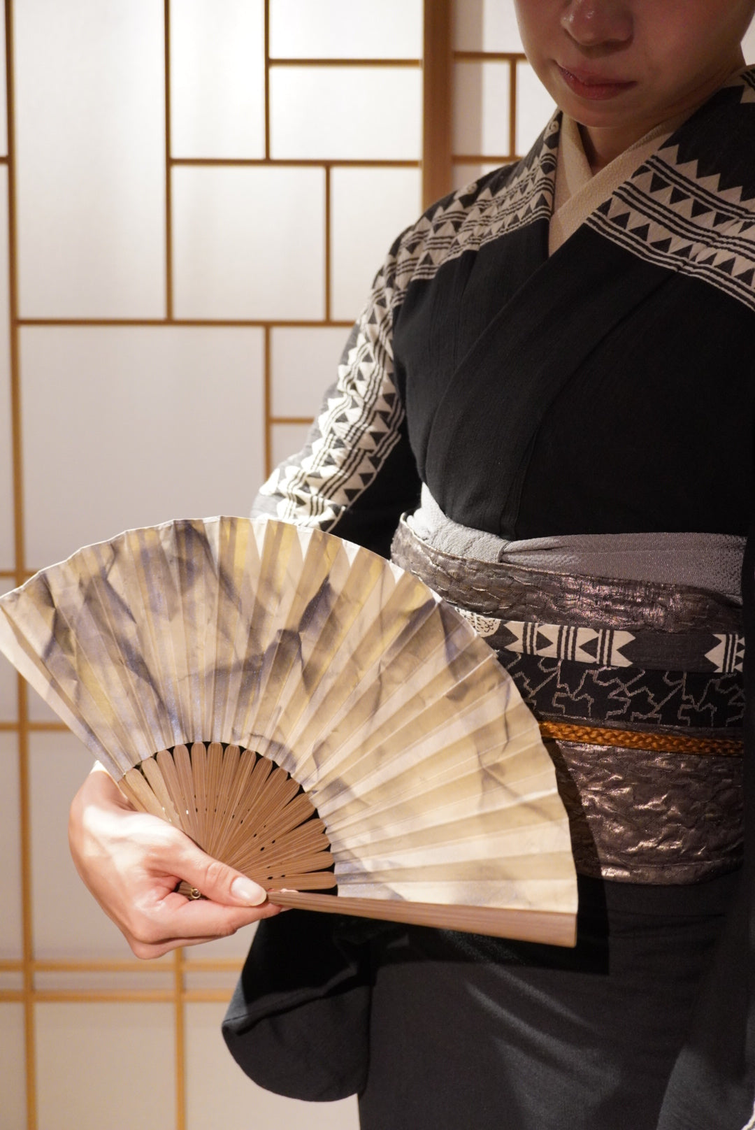 Natural Leather Fan