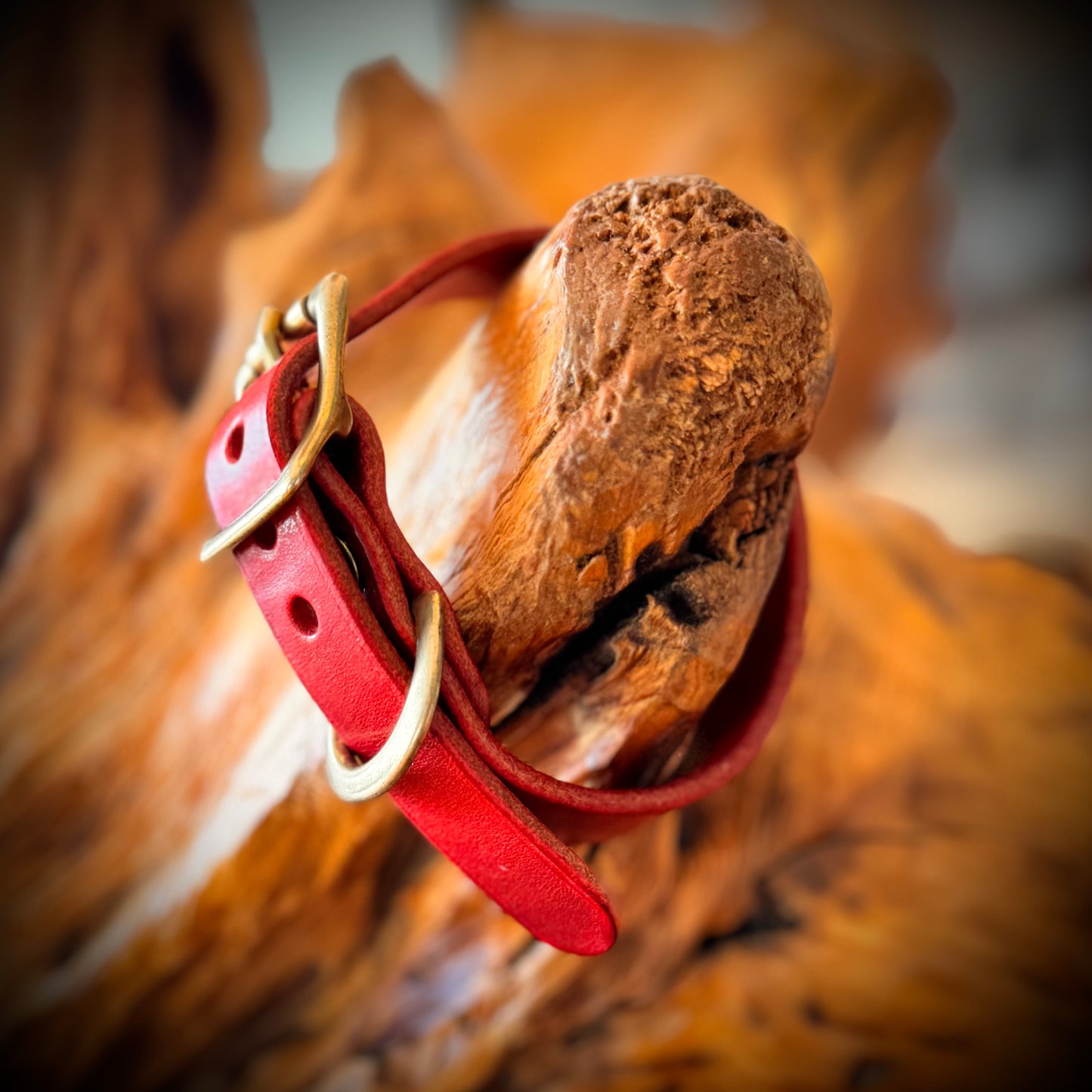 Leather collar for your dog [Natural Leather Series]