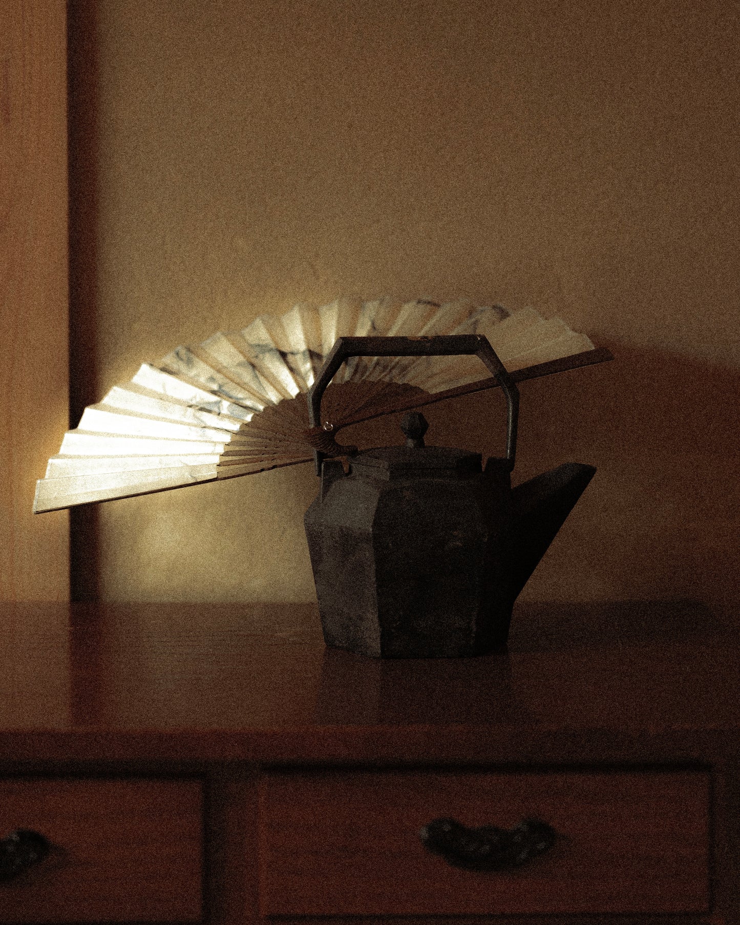 Natural Leather Fan