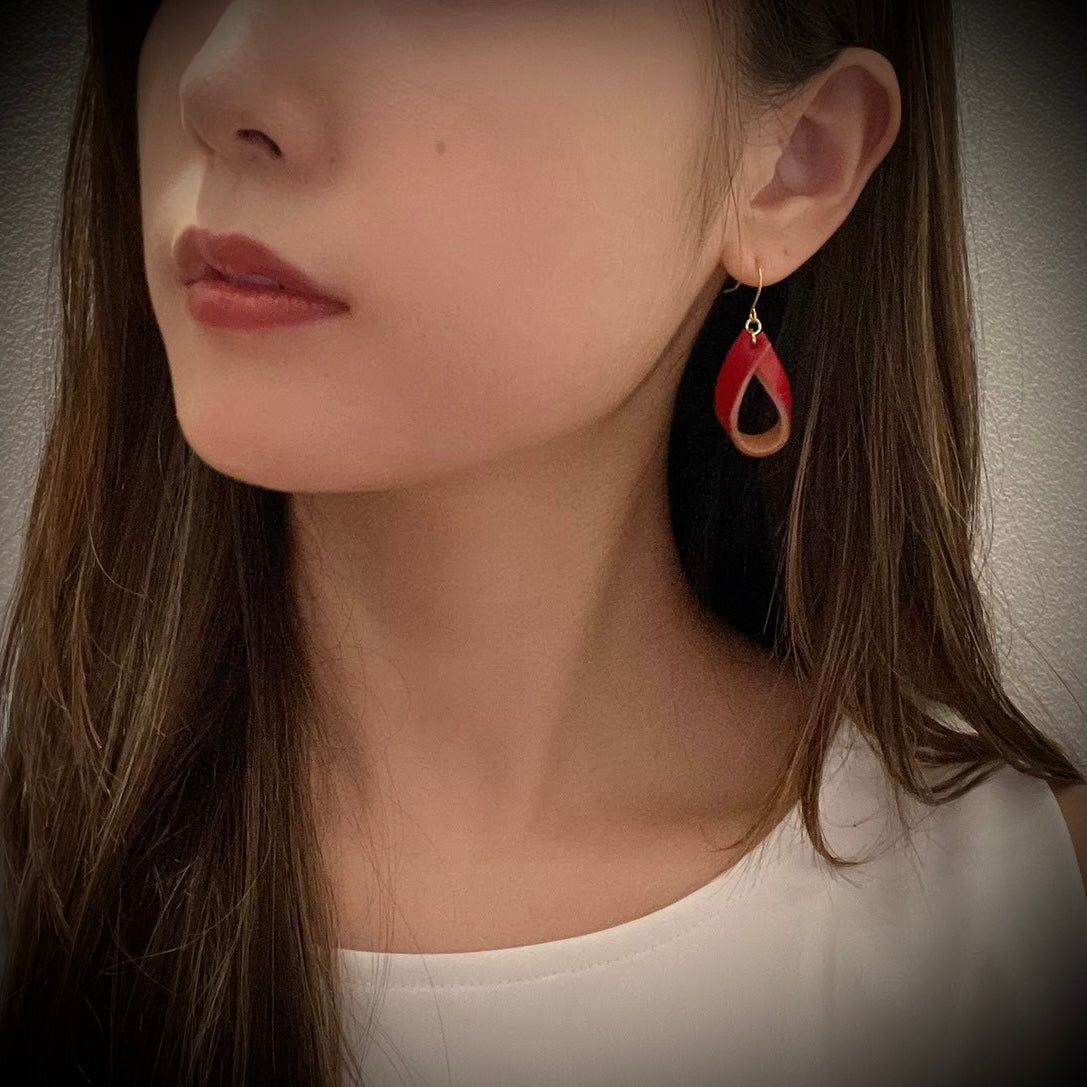 Étoile ~Cordovan earrings~ 