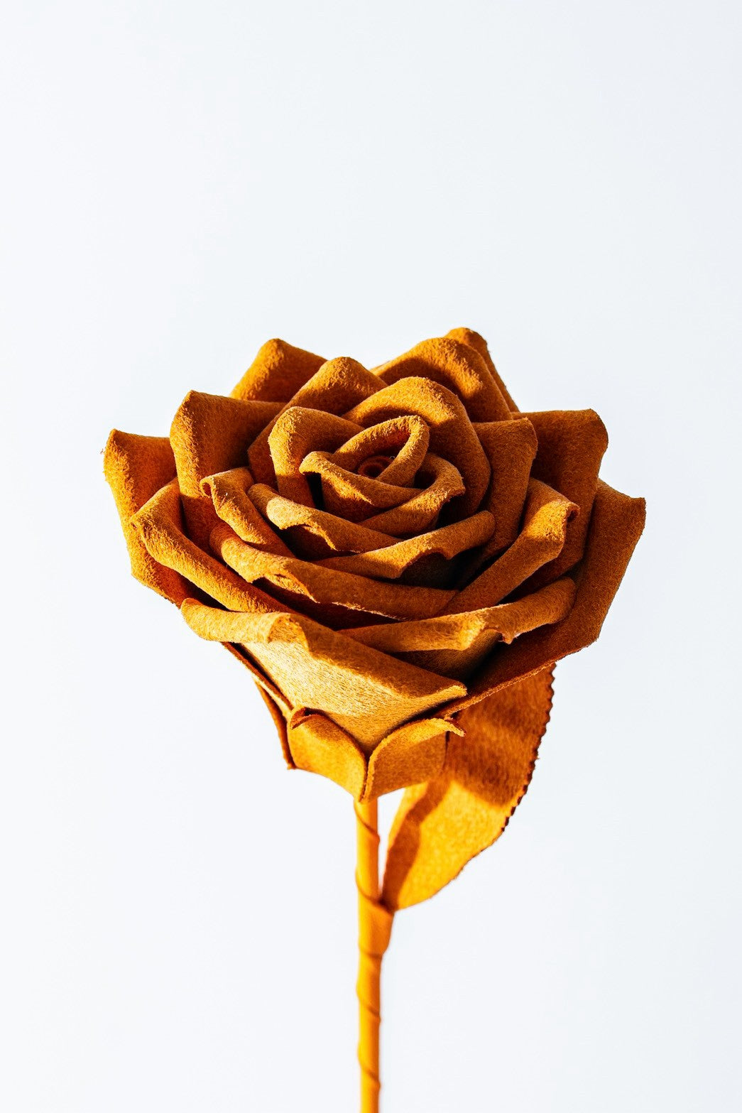 革花 KABANA_Leather Rose Yellow
