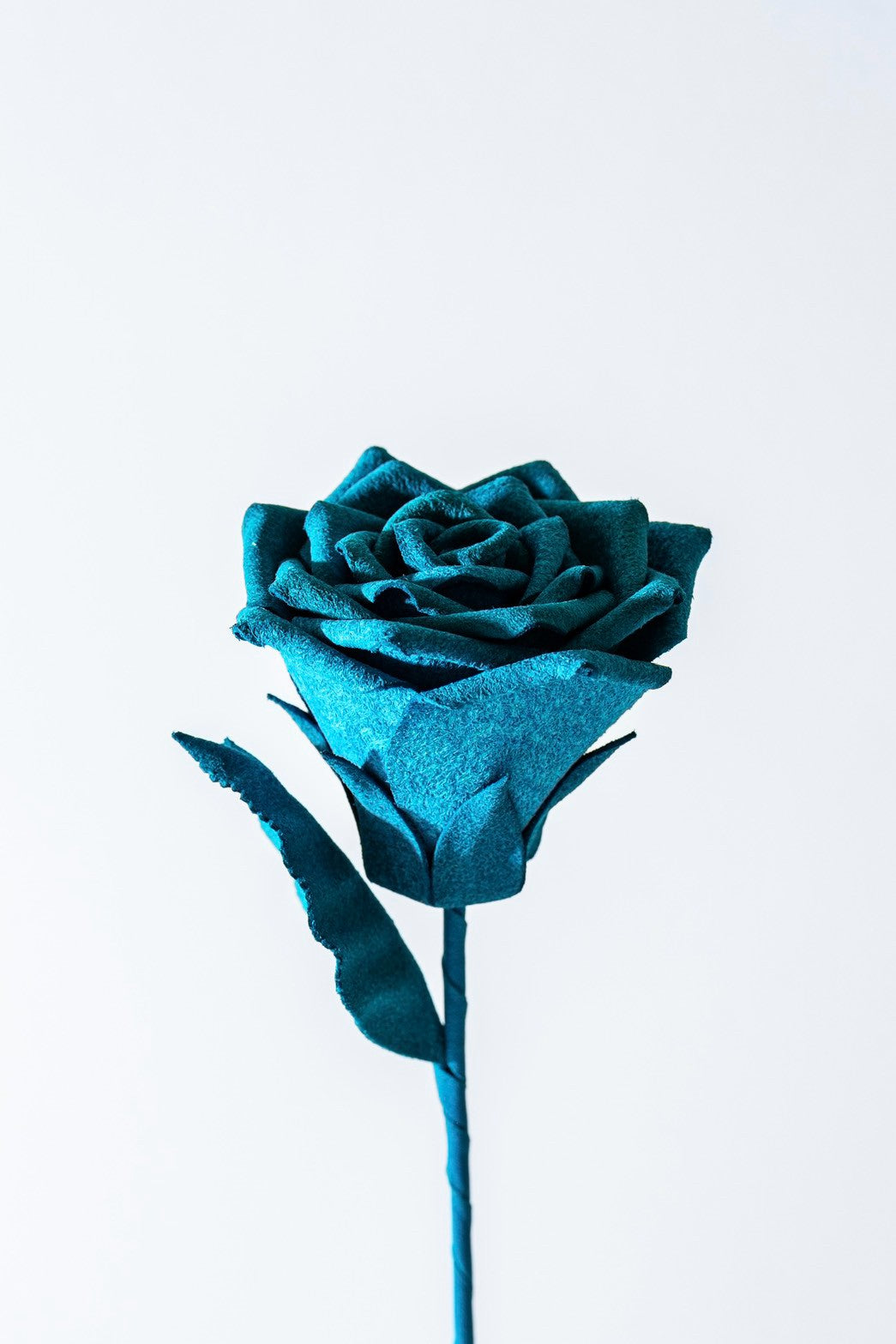 革花 KABANA_Leather Rose Blue