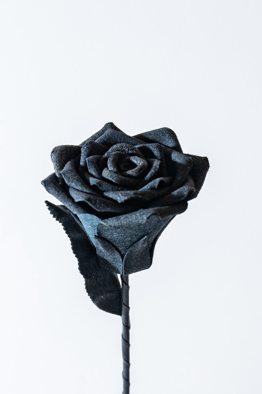 革花 KABANA_Leather Rose Black