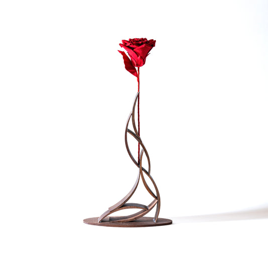 TAIZAN Leather Rose -Red