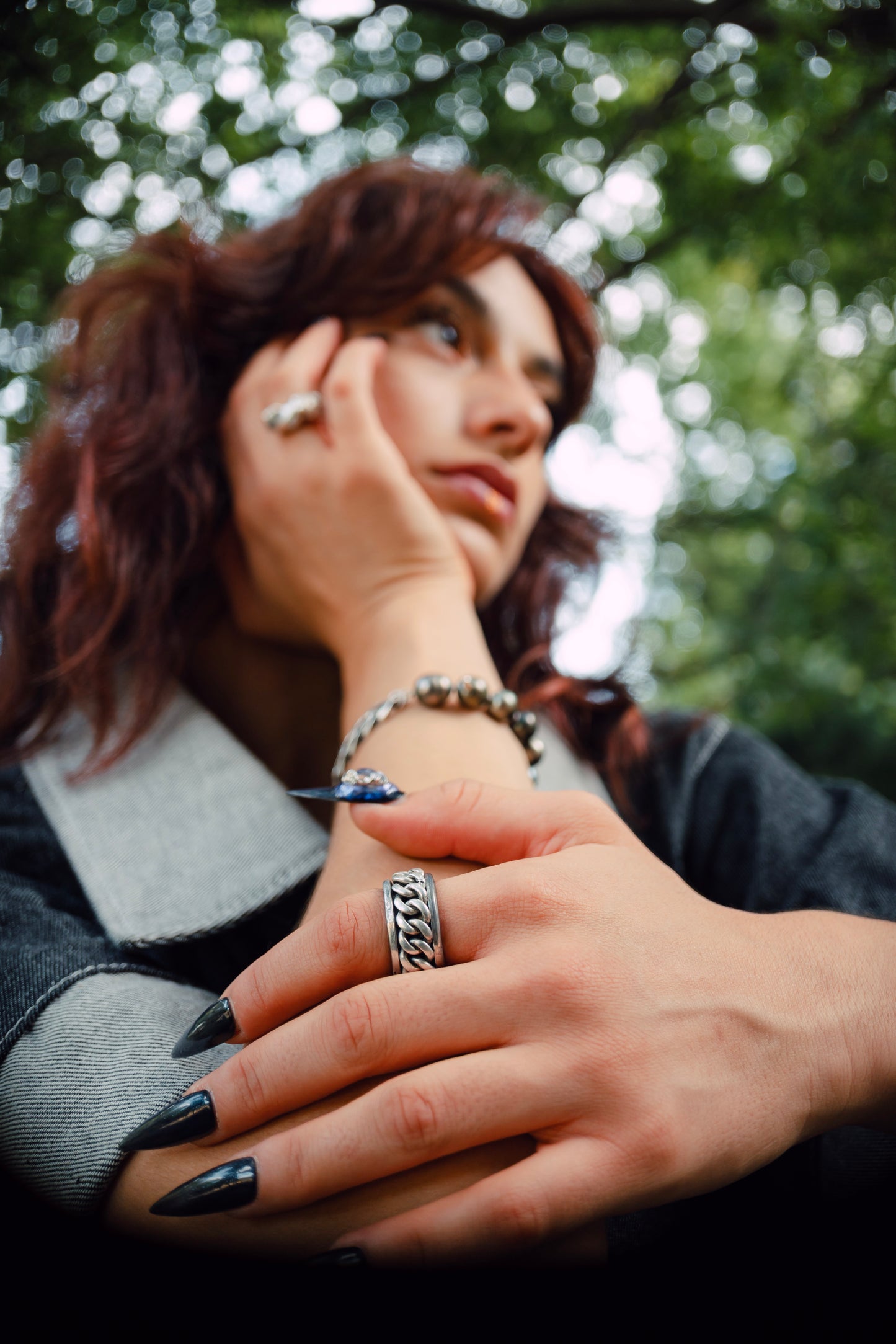 KUSARI Silver Ring
